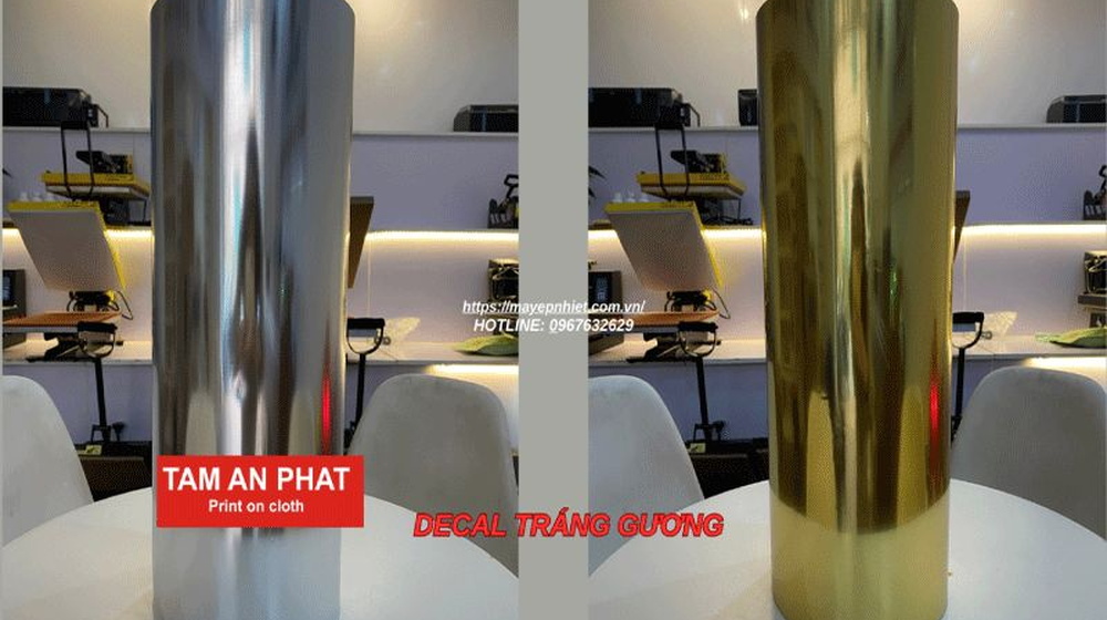 Decal tráng gương in áo: Nên chọn màu bạc hay màu vàng đẹp hơn?