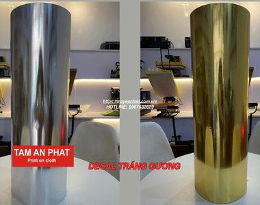 Decal tráng gương in áo: Nên chọn màu bạc hay màu vàng đẹp hơn?