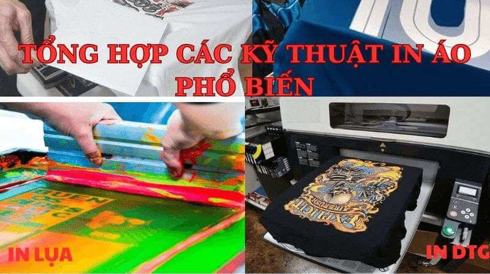 Tổng hợp các kỹ thuật in áo thun phổ biến nhất hiện nay
