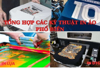 Tổng hợp các kỹ thuật in áo thun phổ biến nhất hiện nay