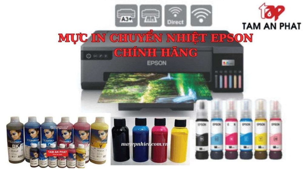 Mực in chuyển nhiệt Epson chính hãng, chất lượng vượt trội cùng Tâm An Phát