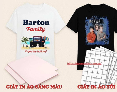 Giấy in chuyển nhiệt áo sáng màu và tối màu khác nhau thế nào?