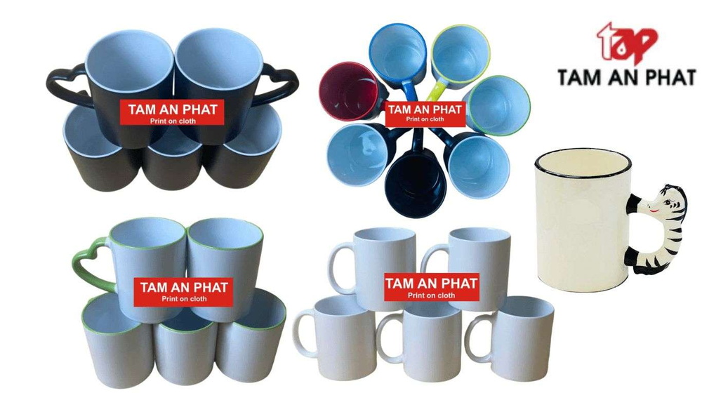 Cốc in nhiệt, các loại phôi cốc in nhiệt phổ biến kèm giá bán