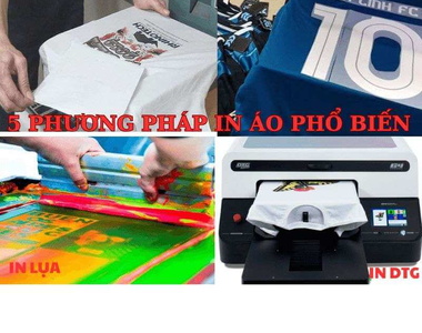 Bảng So Sánh 5 Phương Pháp In Áo Phổ Biến