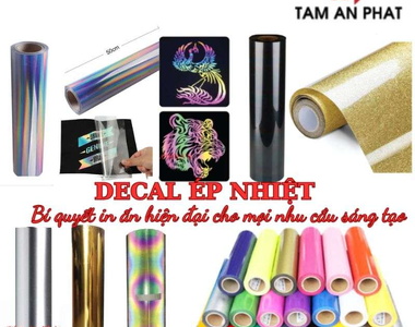 Top 7 loại decal in chuyển nhiệt lên áo phổ biến nhất hiện nay