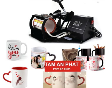 Máy ép ly, cốc sứ chuyển nhiệt cho shop quà tặng & xưởng in