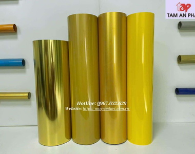 Decal chuyển nhiệt màu vàng: Vàng trơn – Gold – Gương – Nhũ 