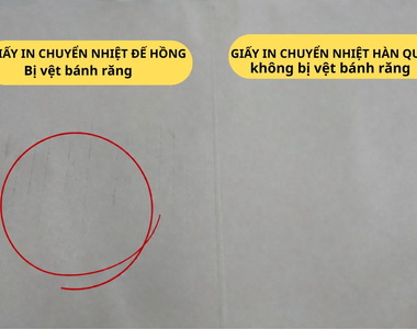 Vì sao giấy in chuyển nhiệt bị vệt bánh răng? Cách xử lý triệt để