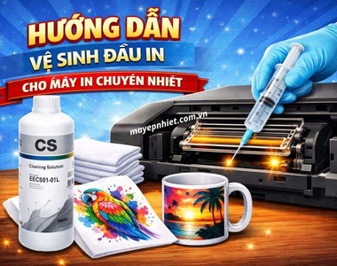Hướng dẫn vệ sinh đầu in cho máy in chuyển nhiệt đúng cách