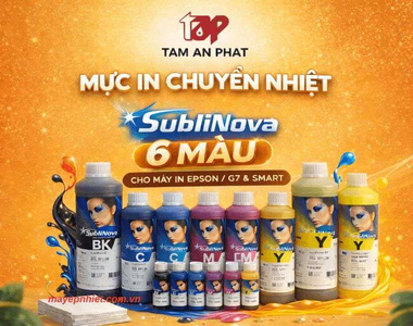 Mực in chuyển nhiệt Sublimation cho Epson in sắc nét, bền màu, giá tốt
