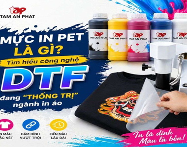 Mực in PET là gì? Tìm hiểu công nghệ in DTF đang “Thống Trị” ngành in áo