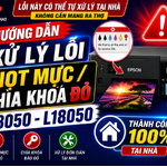 Xử lý lỗi chìa khóa/giọt mực báo đỏ máy in Epson L8050/L18050 tại nhà