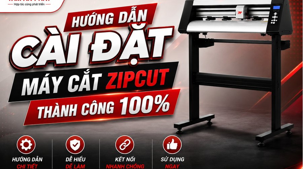 Hướng dẫn cài đặt máy cắt decal Zipcut thành công 100% tại nhà, từ A-Z