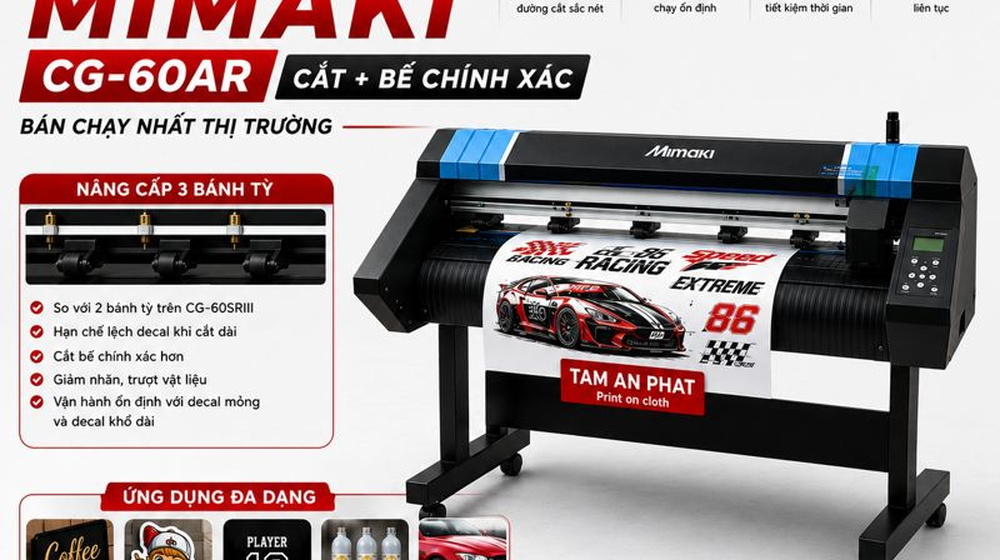 Máy cắt decal cao cấp Mimaki CG-60AR cho xưởng in chuyên nghiệp