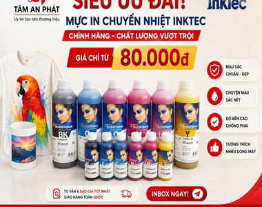 Mực in chuyển nhiệt Inktec 100ml, 1 Lít giá sỉ Hà Nội - Tâm An Phát