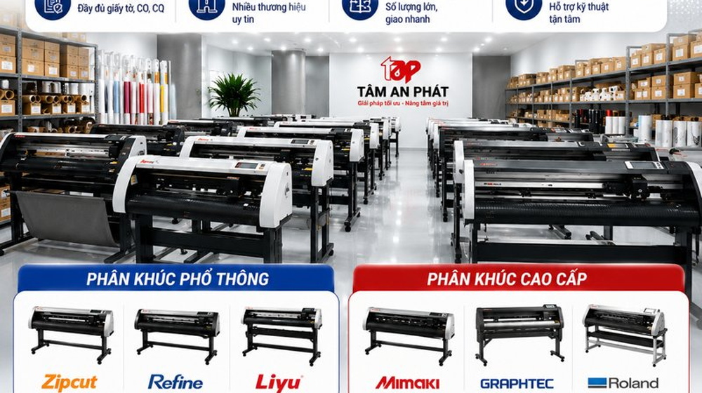 Mua máy cắt decal Mimaki ở đâu uy tín? Gợi ý địa chỉ bảo hành tốt nhất