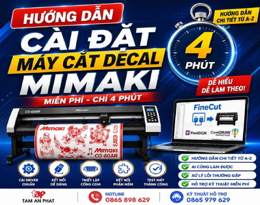 Cài đặt máy cắt Decal chuẩn: hướng dẫn tránh lỗi cơ bản