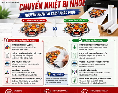 Giấy in chuyển nhiệt bị nhòe – Nguyên nhân và cách khắc phục