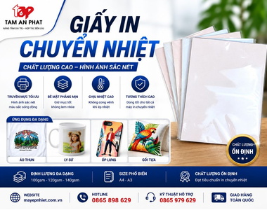 Nên chọn giấy in chuyển nhiệt nào in áo đẹp, bền màu? Gợi ý giấy in cực chất