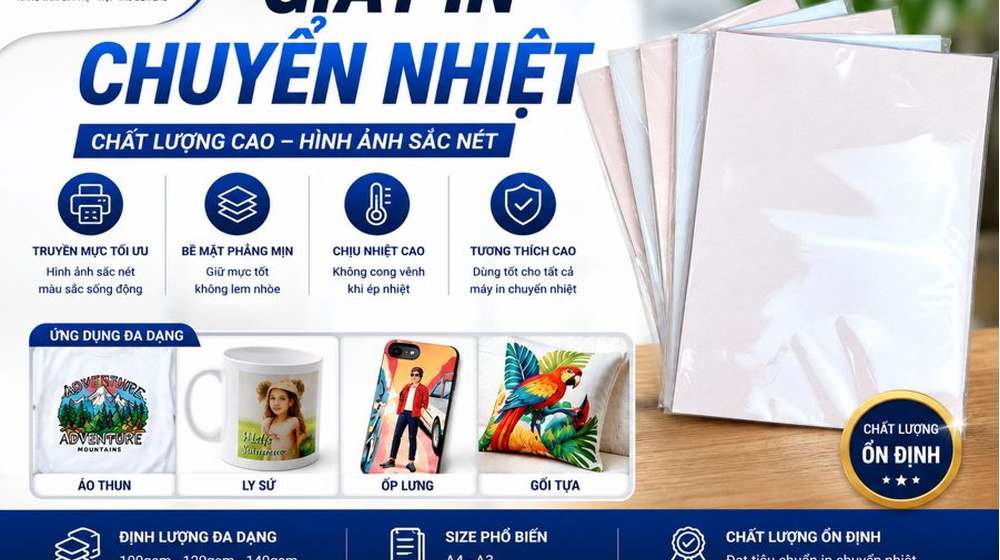 Giấy in chuyển nhiệt đế hồng Hàn Quốc – Lựa chọn in áo sáng màu cực nét!