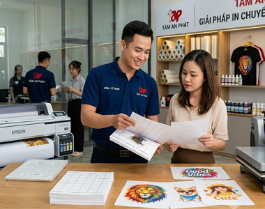 Giấy in chuyển nhiệt dùng cho loại vải nào? Có in được vải tối màu không?