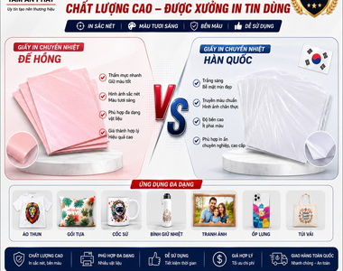 Giấy In Chuyển Nhiệt Loại Nào Tốt Cho In Áo Thun? [Bí Quyết Chọn Đúng]
