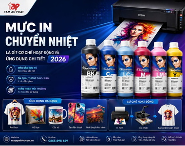 Mực in chuyển nhiệt là gì? Ưu điểm và cách chọn mực chuẩn
