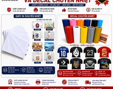 Tự in áo tại nhà: Nên dùng giấy in chuyển nhiệt hay decal?