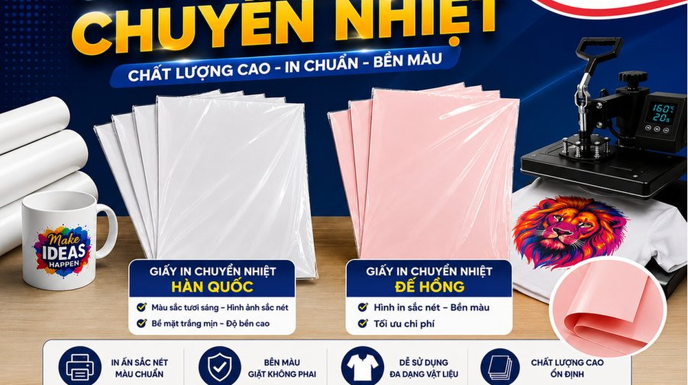 Bảng giá giấy in chuyển nhiệt ưu đãi tốt nhất thị trường