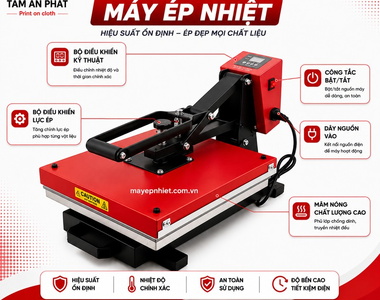 Máy ép chuyển nhiệt là gì? Cấu tạo, phân loại và ứng dụng