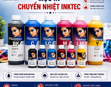 Mực in chuyển nhiệt Inktec: Nguồn gốc, đặc điểm, ứng dụng, cách sử dụng