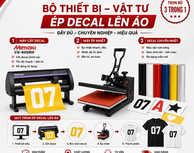 In decal lên áo cần những thiết bị vật liệu nào?