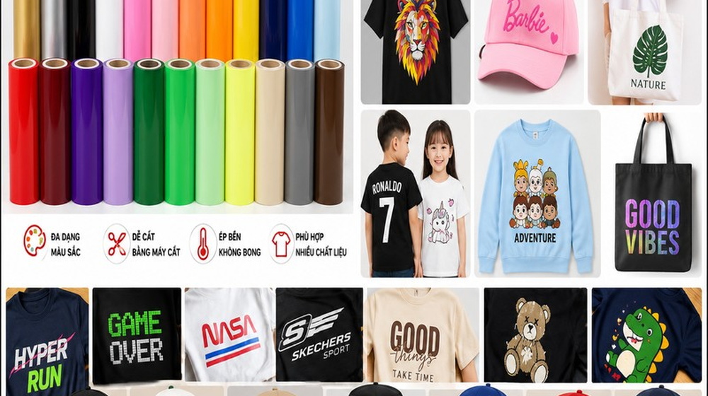 Decal in chuyển nhiệt lên vải - Giải pháp in áo chuyên nghiệp
