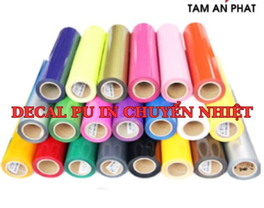 Decal PU in chuyển nhiệt - top các màu decal PU hot nhất