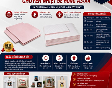 Giấy in chuyển nhiệt đế hồng - giải đáp mọi thông tin từ A-Z