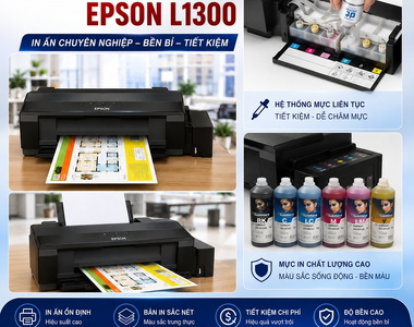 Máy in chuyển nhiệt Epson L1300 - Hướng dẫn cách sử dụng máy in Epson L1300