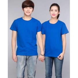 Phôi áo xanh vải cotton 65/35 đủ size in chuyển nhiệt