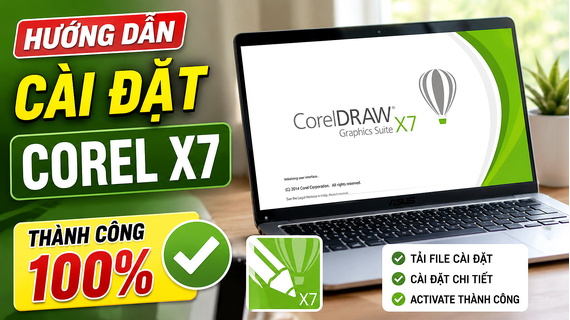 Hướng Dẫn Cài Corel Draw X7 Miễn Phí Trong 9 Phút/How to Install Corel Draw X7 Free