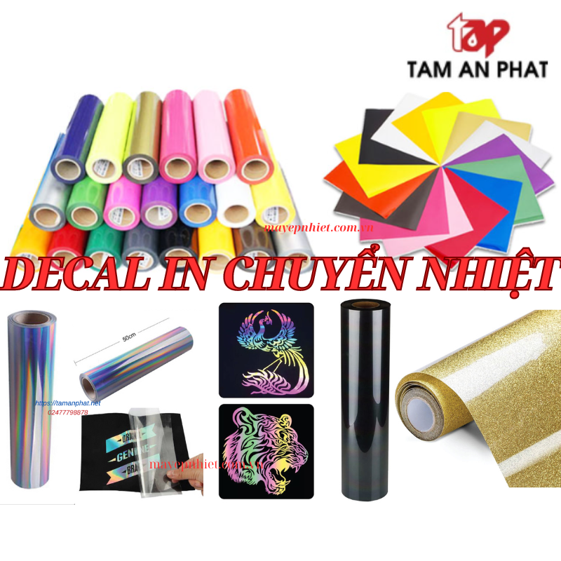 Decal ép nhiệt trên vải: Kỹ thuật Tạo nên những sản phẩm độc đáo