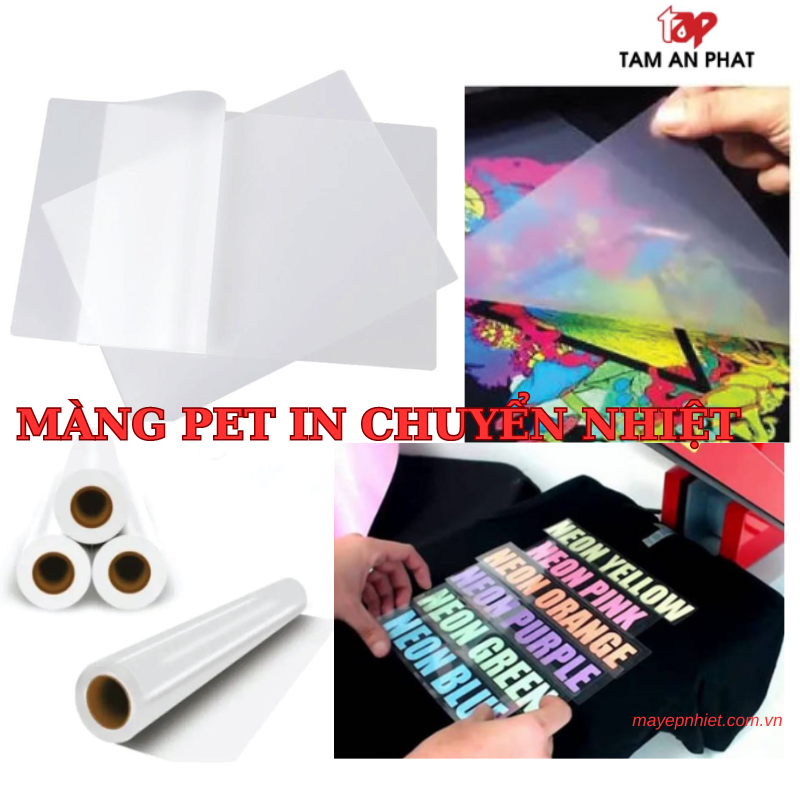 Màng pet in chuyển nhiệt - giải pháp lý tưởng trong in áo tối màu