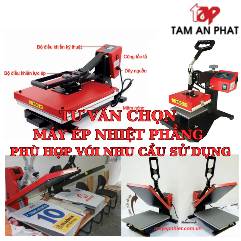 Tư vấn chọn máy ép nhiệt phẳng phù hợp với nhu cầu sử dụng