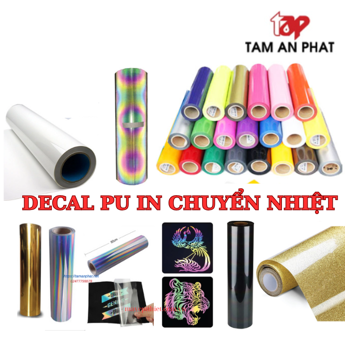 Decal PU chuyển nhiệt -  top các màu decal PU hot nhất