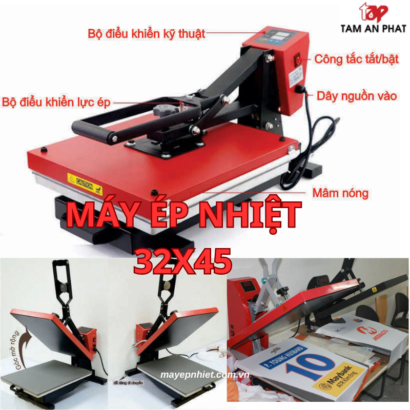 Máy ép nhiệt 32x45 - Cách sử dụng hiệu quả chi tiết từ A-Z