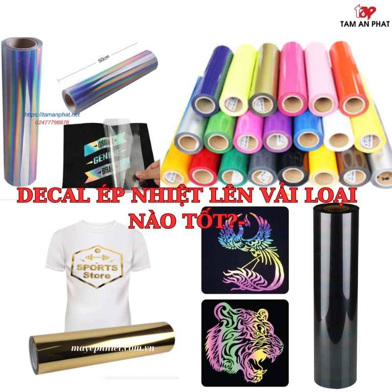 Decal in chuyển nhiệt lên vải - Giải pháp in áo chuyên nghiệp