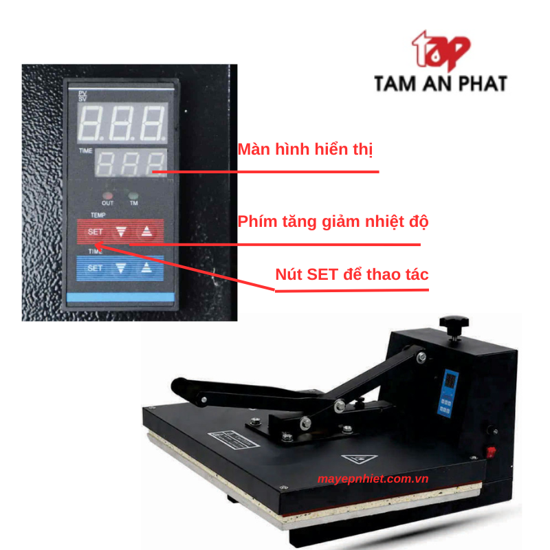 Cách chỉnh nhiệt độ máy ép nhiệt chuẩn xác - bí quyết ép thành công