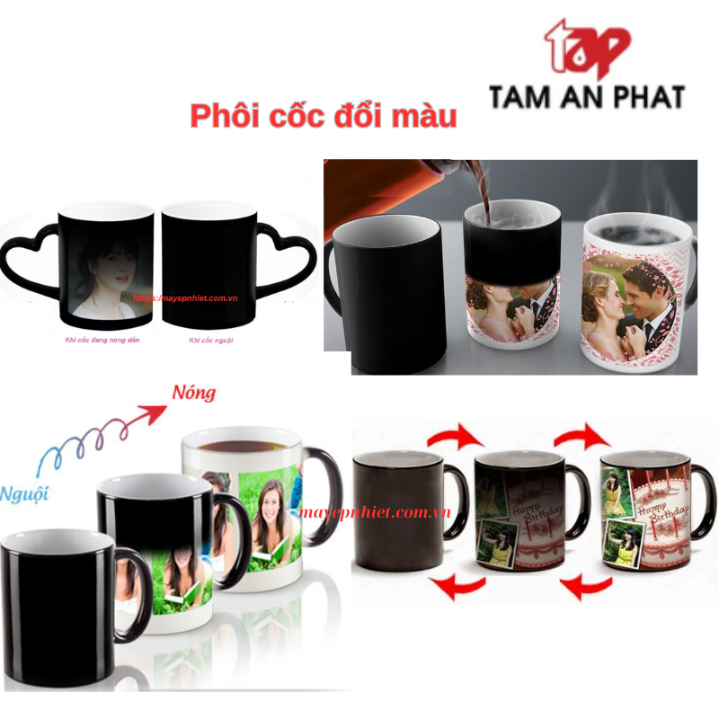 Phôi cốc đổi màu in chuyển nhiệt