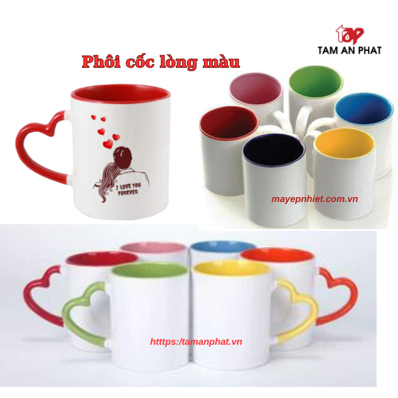 Phôi cốc lòng màu in chuyển nhiệt