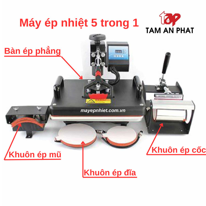 Máy ép nhiệt 5 trong 1