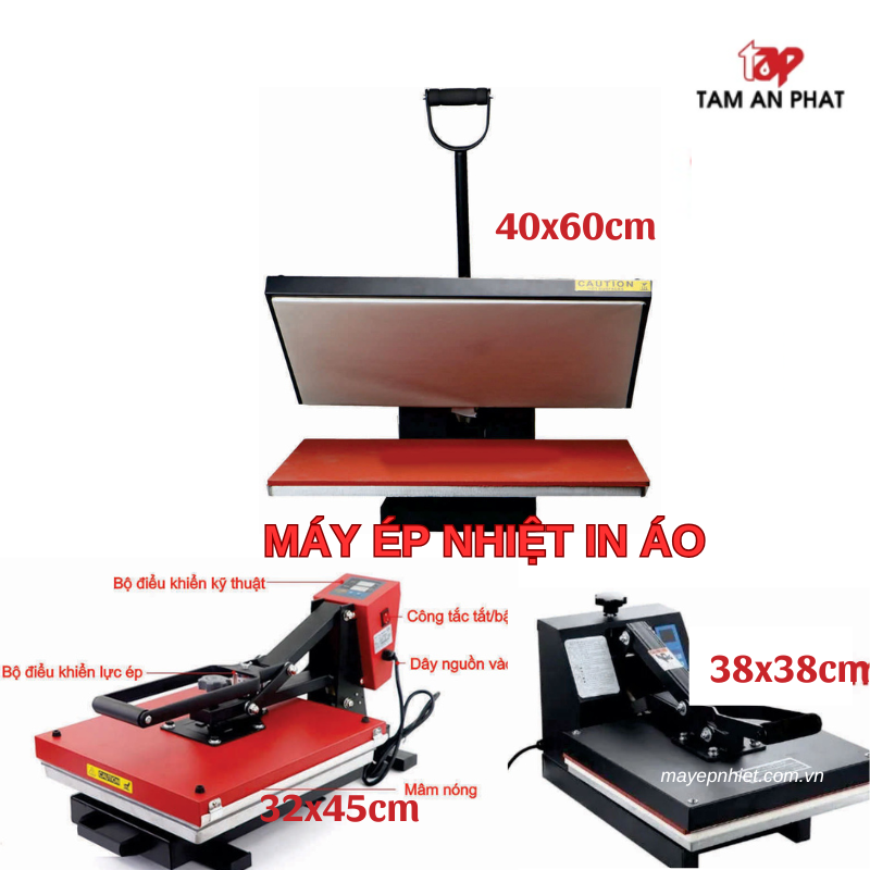 Máy ép nhiệt phẳng in áo