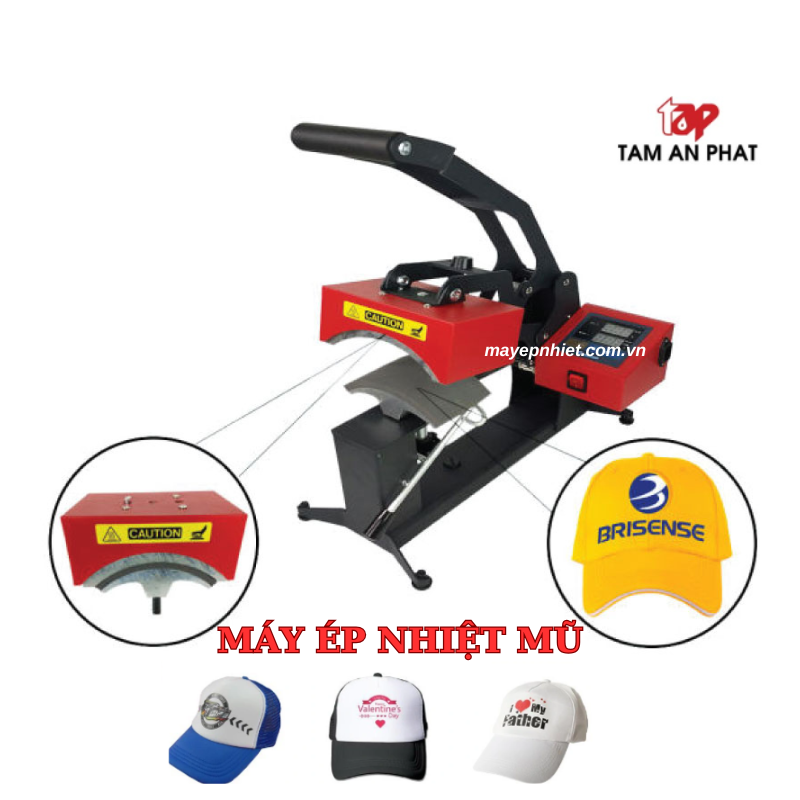 Máy ép nhiệt mũ